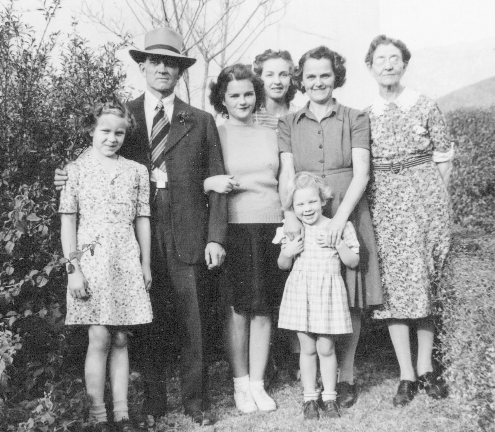Ruth and Albert Babcock and families
