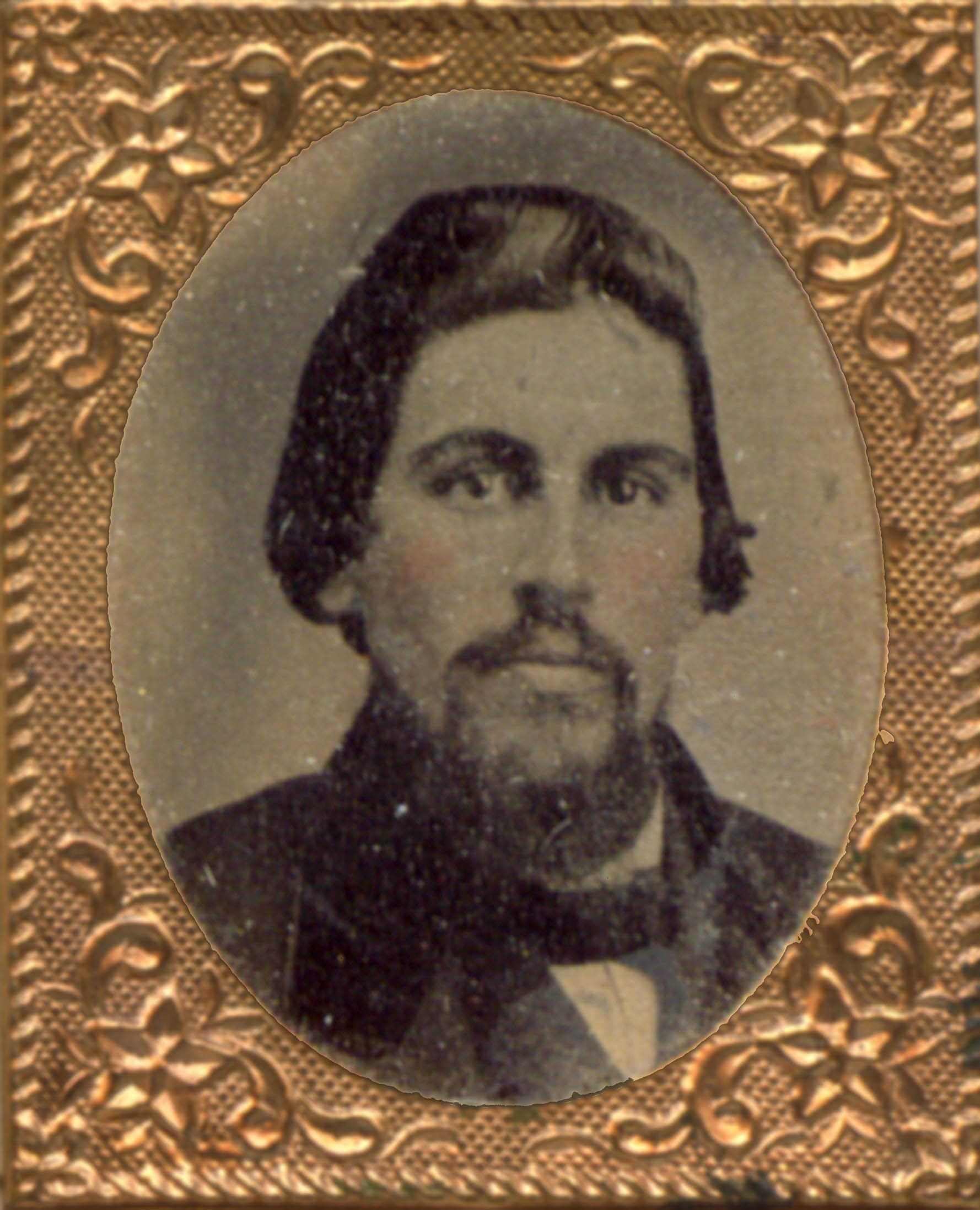 Tintype photo of Oscar Babcock