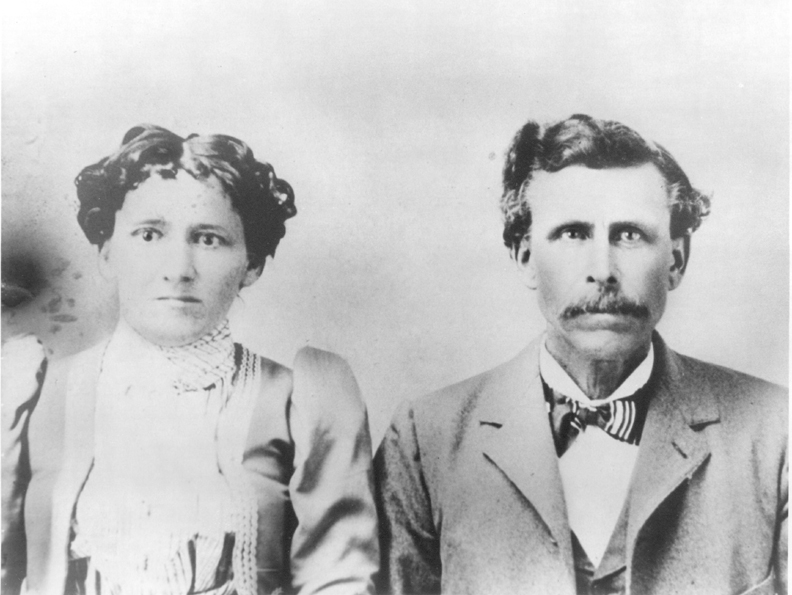 Emma Myers and Johy Mann wedding photo about 1899